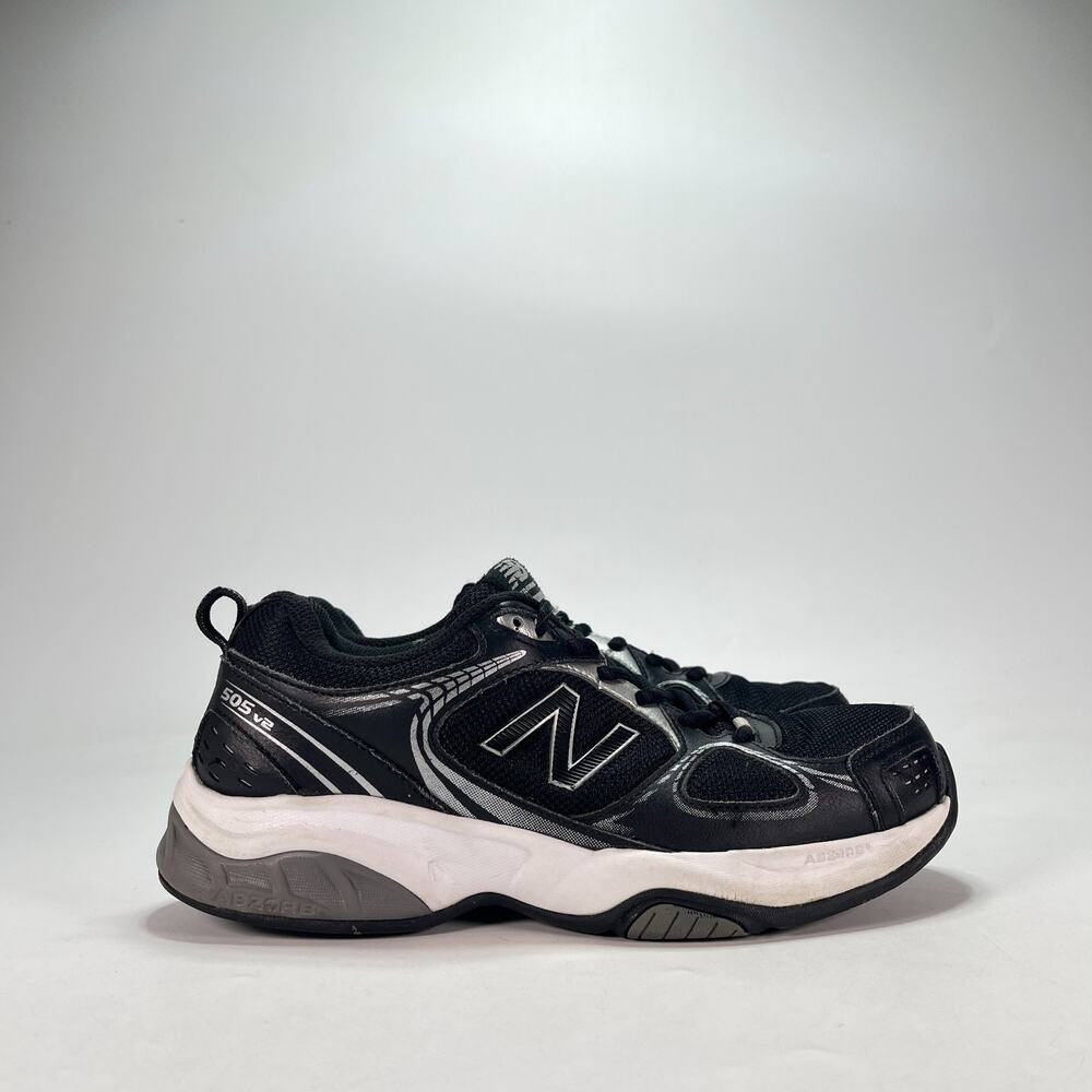 New Balance 505v2 Black Silver Cross Training Gym Shoes MX505BS Men's Size 8 4E